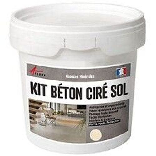 B?ton Cir? Sol en Kit - Primaire et vernis de finition inclus - 10 m? (en 2 couches) Chinchilla Gris Beige - ARCANE INDUSTRIES