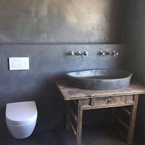 KIT B?TON CIR? - MURS SALLE DE BAINS DOUCHE ITALIENNE - 2 m? (en 2 couches) Isatis Blanc - ARCANE INDUSTRIES