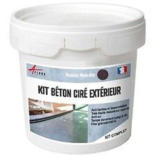 KIT BETON CIRE EXTERIEUR : Pour sol, mur, terrasse, balcon, escalier - 2 m? (en 2 couches) Mure Violet - ARCANE INDUSTRIES