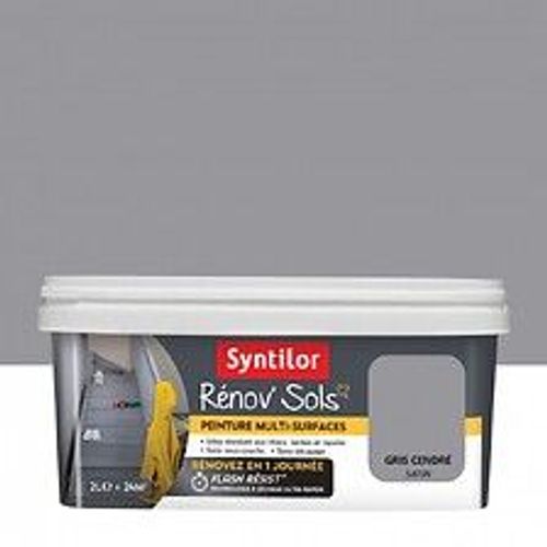 Peinture int?rieur Renov sol SYNTILOR, gris cendr?, 2 l