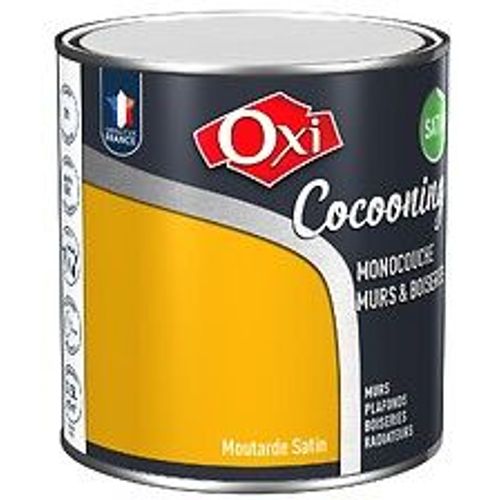 Peinture d'int?rieur monocouche pour murs et boiseries Owatrol COCOONING MURS et BOISERIES   SATIN Moutarde 0.5 litre