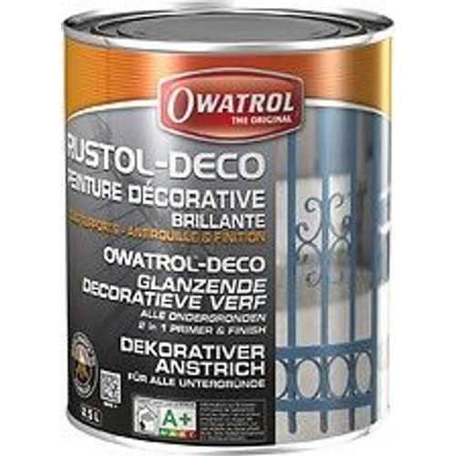 Peinture d?corative antirouille Owatrol RUSTOL DECO MICACE DB702 Grey 0.75 litre