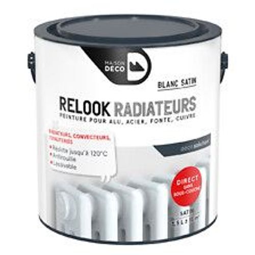 Peinture relook radiateurs blanc satin? 1.5 l