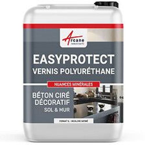VERNIS PU BETON CIRE SOLS - EASYPROTECT - 10 m? - Satin?e  - ARCANE INDUSTRIES