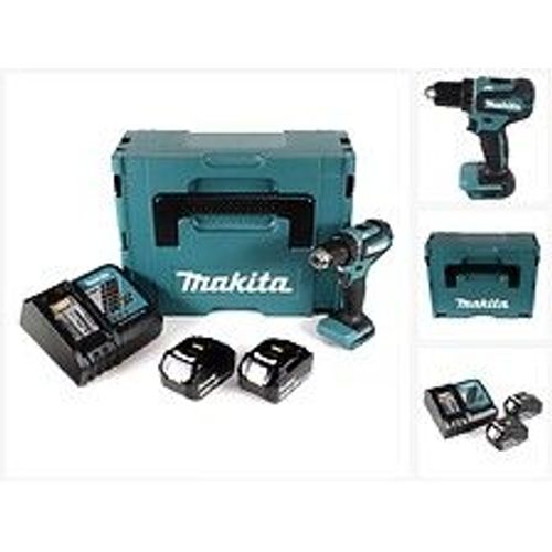 Makita Ddf 485 Rfj Perceuse-visseuse Sans Fil 18v 50nm + Coffret Makpac + 2x Batteries 3,0 Ah + 1x Chargeur