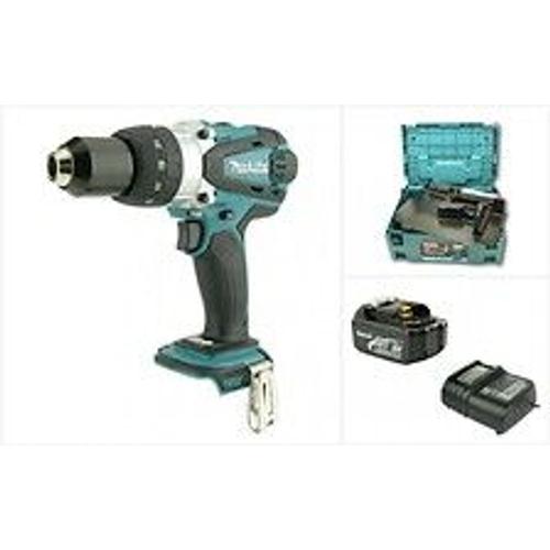 Makita Bhp 458 Lxt 18 V Li-ion Perceuse-visseuse ? Percussion Sans Fil + Coffret Makpac + 1x Batterie + Chargeur