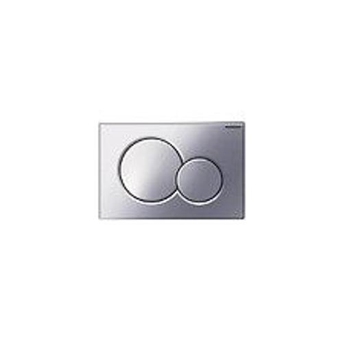 Geberit Plaque de d?clenchement double touche SIGMA 01 chrom? brillant, compatible b?ti SIGMA DUOFIX UP 320 et 720