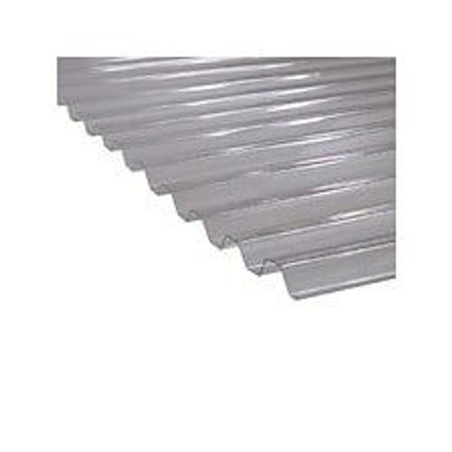 Plaque PVC transparente et nervur?e (greca) Transparent, l : - 109cm, L : - 1.5m