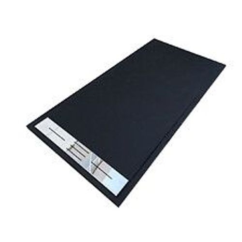 Receveur de douche 80 x 100 cm extra plat LUCIA en SoliCast surface ardois?e noir
