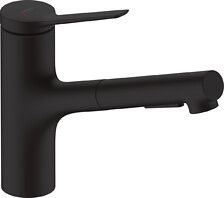 Robinet de cuisine avec douchette Zesis M33 150 sBox 2 jets noir mat
