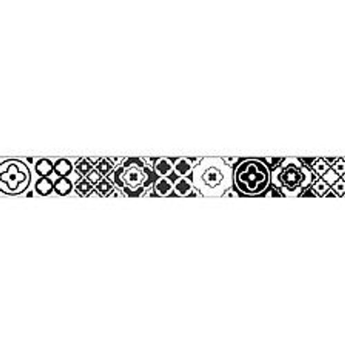 Frise adh?sive d?corative autocollante, frise adh?sive terreti motif carreaux de ciment style ancien, 5 cm X 300 cm