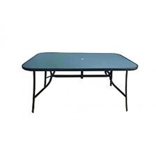 Table Fixe En Verre Leno 150x90cm Acier