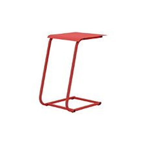 Table Basse De Jardin Violette Ii En Acier 35 X 52 X 48 Cm - Rouge