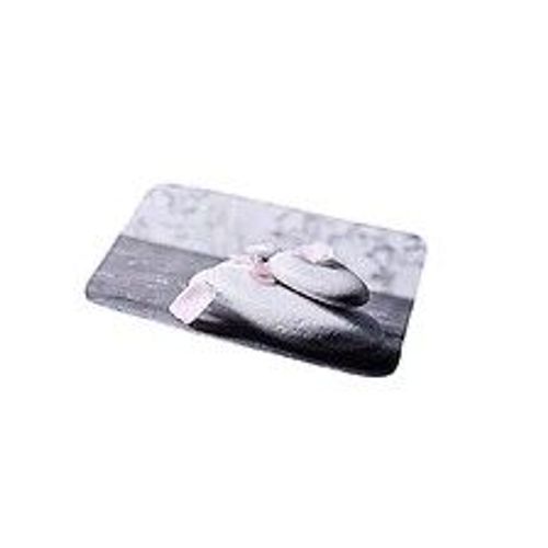 Tapis de salle de bain en Microfibre 45 x 75 cm d?co Lou