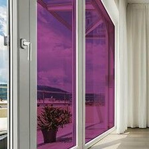 Dimexact Film Solaire Pour Vitre Auto Adh?sif Color? Transparent Pour Fen?tre, Violet, De L : 1.52 M X H : 0.5 M, En Rouleau