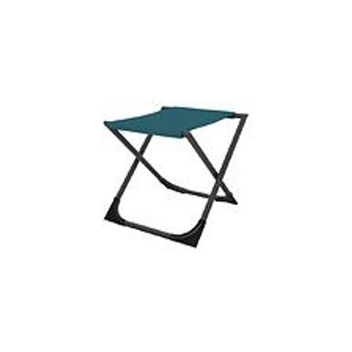 Lot De 2 Tabourets De Jardin Easy - Graphite/Bleu - Toile Tpep - 48 X 46 X 45 Cm