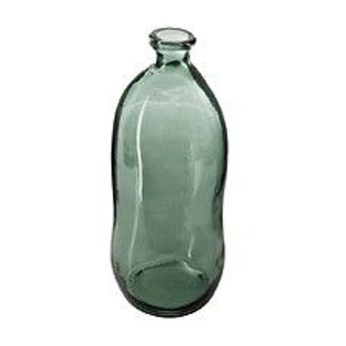 Vase bouteille en Verre  recycl? Vert kaki H 73 cm