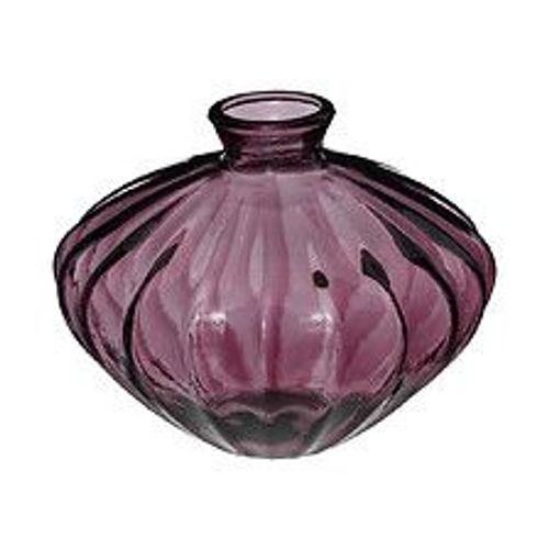 Vase en Verre recycl? Rose D 19 x H 14 cm