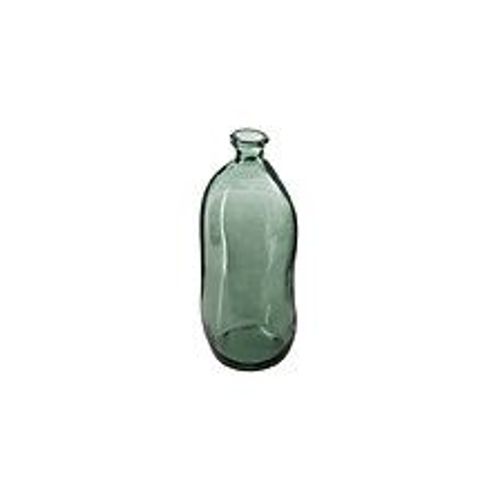 Vase bouteille en verre recycl? Vert kaki H 35 cm