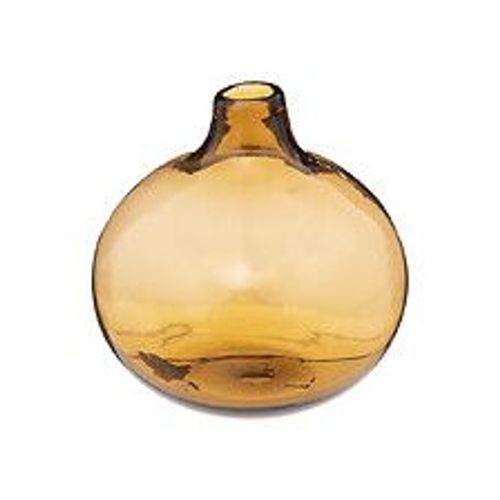 Vase Soliflore en Verre Ambre D 12 cm