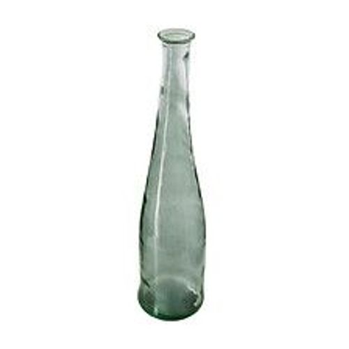 Vase long en Verre recycl? Vert kaki H 80 cm