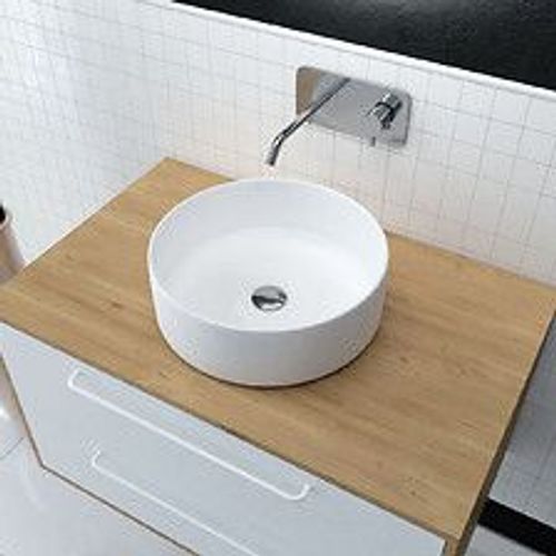 Vasque ? poser ronde en c?ramique - diam?tre 36cm - hauteur 11.5cm - POP ROUND