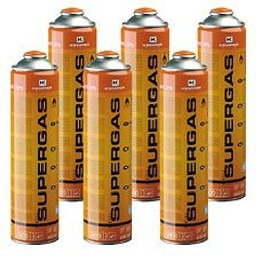 Cartouches gaz 330g Pack de 6 Bouteilles Butane propane 600ml Kemper Bonbonne gaz universelle valve 7/16