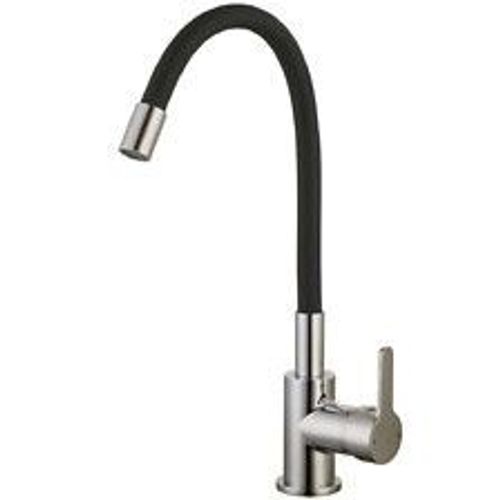 Mémory mitigeur évier façon inox flexible à mémoire de forme
