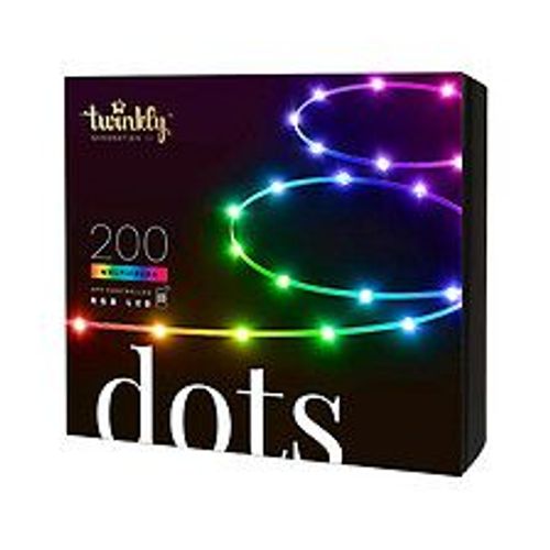 Twinkly Dots ? Guirlande Lumineux Flexible Contrôlé Par Une Application Avec 200 Leds Rgb. 10 Mètres.-Twinkly