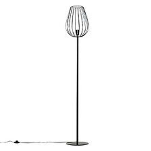 Lampadaire Design Industriel Metal Filaire Ampoule E27 40 W Max. 27,5 X 27,5 X 159 Cm Noir