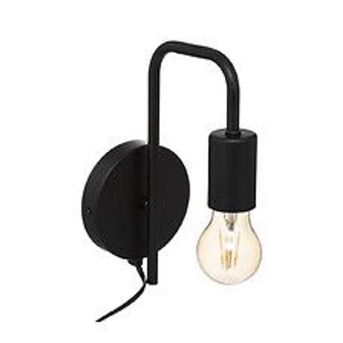 Applique Murale  En Métal Noir H 25 Cm