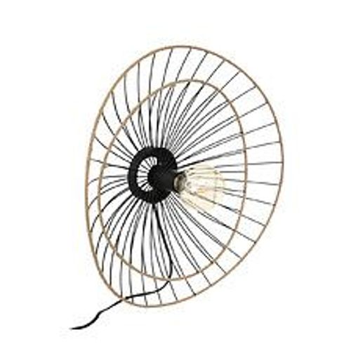 Applique Murale  En Métal Noir D 45 Cm
