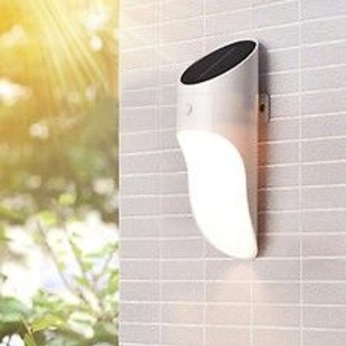 Applique Solaire Extérieure Blanche 1w - Blanc Neutre 4000k - 5500k - Silamp