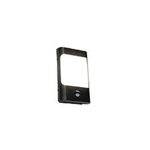 Applique Noire Avec Led Ip44 Avec Détecteur De Mouvement - Khuvan