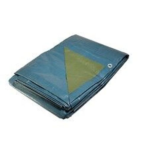 Bâche plastique 2x3 m bleue et verte 150g/m² - bâche de protection polyéthylène