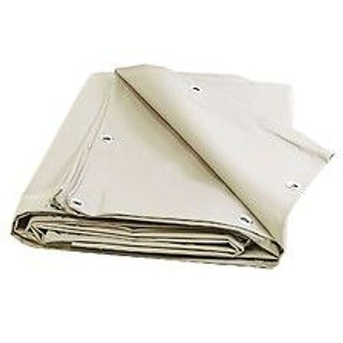 Bache Pour Carport Ivoire 3x3 M - Qualité 10 Ans Tecplast 680cp - Toile Pvc Étanche Pour Abri De Voiture - Made In France
