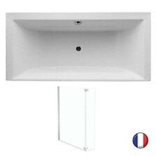 Baignoire droite Evok, deux places + pare bain, 170 X 70