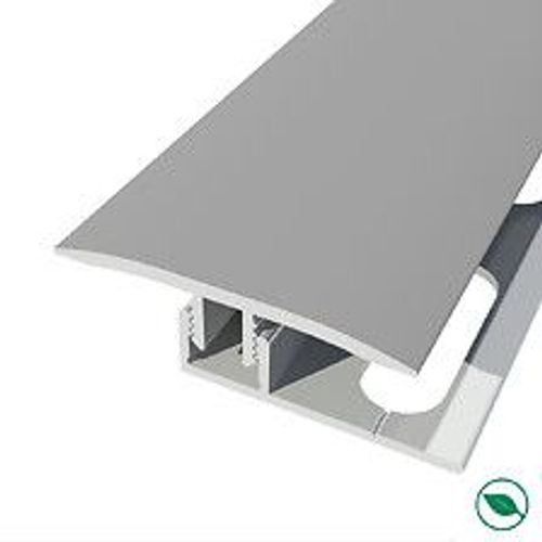 barre de seuil + base joint dilatation aluminium coloris (25) acier Long 90 cm larg 3,5cm Ht 1cm