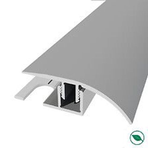 barre de seuil + base différence niveau aluminium coloris (25) acier Long 90 cm larg 3,9cm Ht 1,5cm