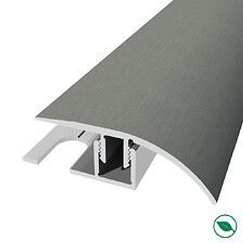 barre de seuil + base différence niveau aluminium coloris (07) brossé Long 90 cm larg 3,9cm Ht 1,5cm