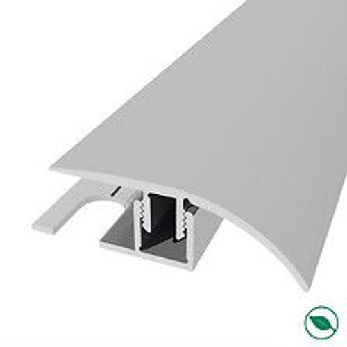 barre de seuil + base différence niveau aluminium coloris (03) argent Long 90 cm larg 3,9cm Ht 1,5cm
