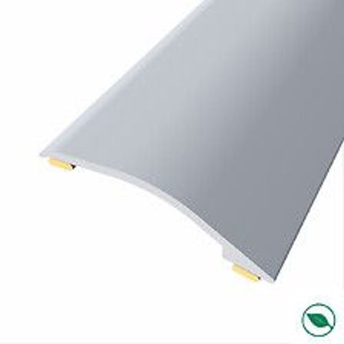 barre de seuil adhésive différence niveau aluminium coloris (03) argent Long 90 cm larg 3,8cm Ht 1,2cm