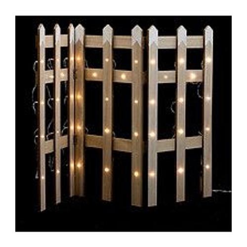 Barrière lumineuse en Bois 42 LED Blanc froid L 90 cm