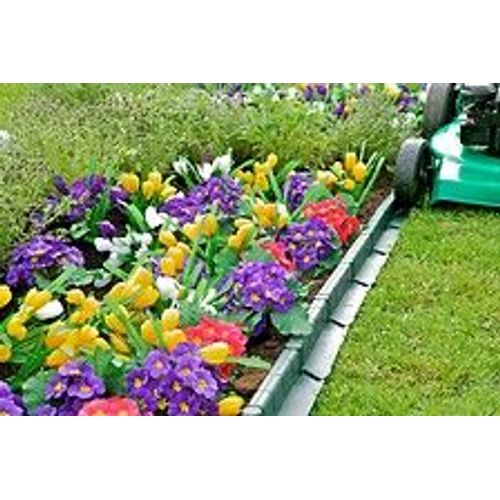 Bordure De Jardin Décorative En Plastique Vert - 5 M De Long X 6 Cm De Haut