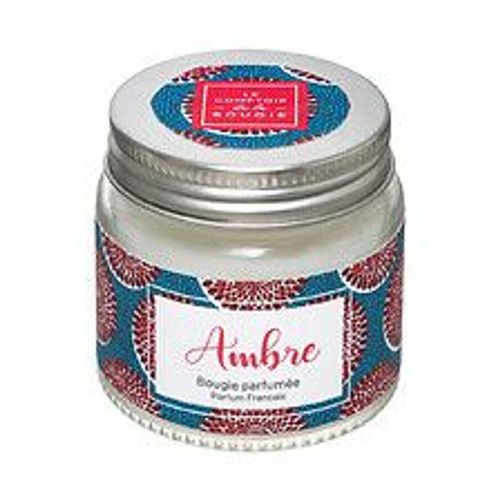 Bougie parfumée Ambre Pot en verre avec couvercle 65 G