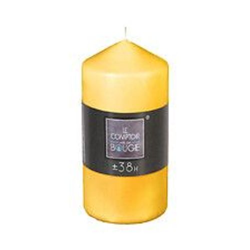 Bougie Ronde Jaune D 6.8 x H 14 cm