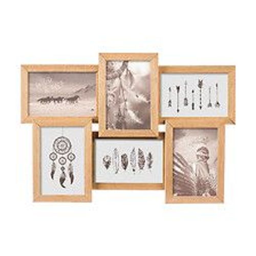 Cadre Pêle-mêle Multivues 6 Photos en bois 41 x 31 cm