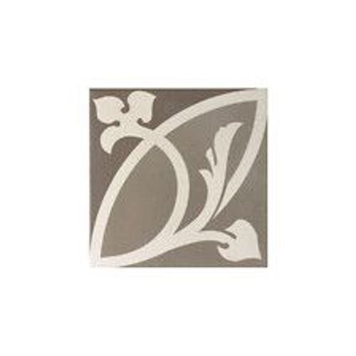 CAPRICE - LIBERTY TAUPE - Carrelage 20x20 cm aspect carreaux de ciment rosace taupe
