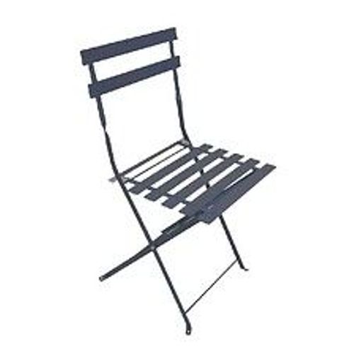 Lot De 2 Chaises De Jardin Pliantes Bistrot -  Gris