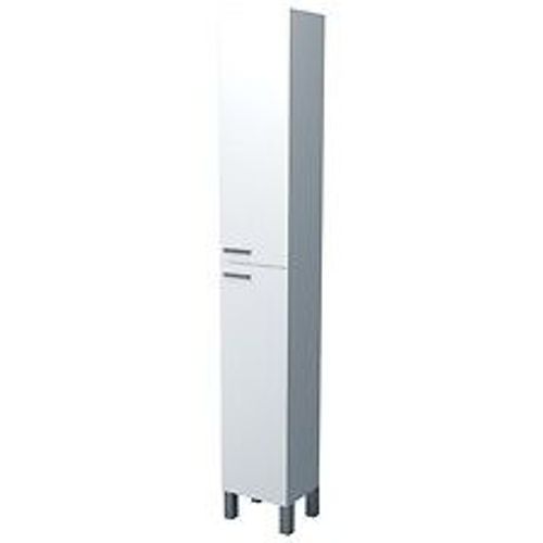 Colonne à poser AKTIVA - 30cm - Blanc - Mélaminé - Livré en kit